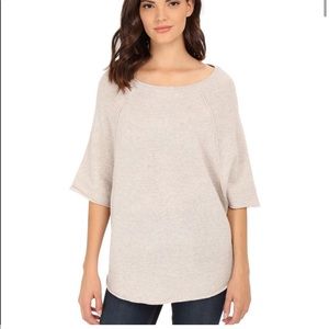 Joie Gold Jolena C Lurex Basket-stitch Sweater L